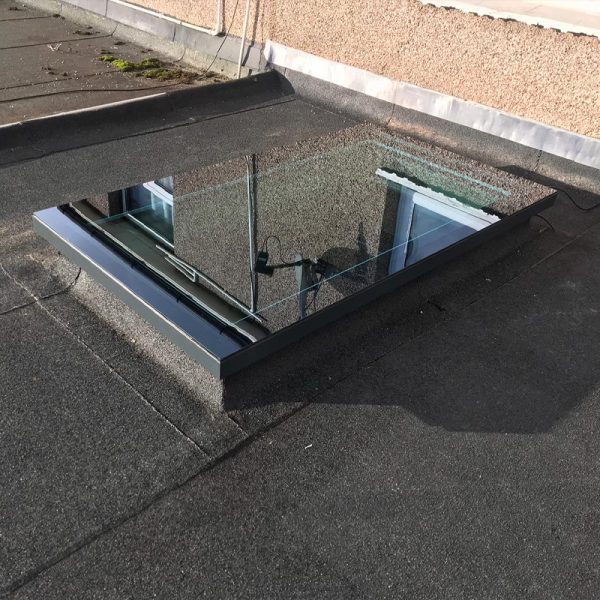 Glass Edge Rooflight Installed